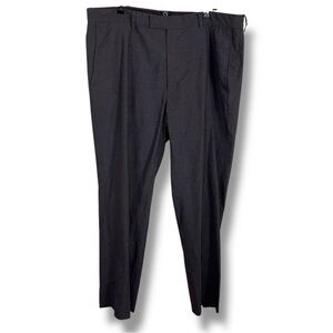 Size 40x29.5 Haggar Dark Grey Houndstooth Dress Pants Trousers Classic Academia